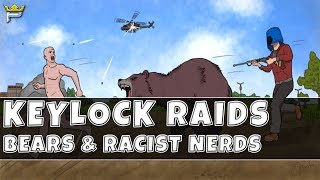 The Biggest Noob KEYLOCK Raiders in Rust & Salty Racist Bear Attacks