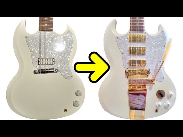 Gibson melody maker to sg custom conversion ギブソンメロディー