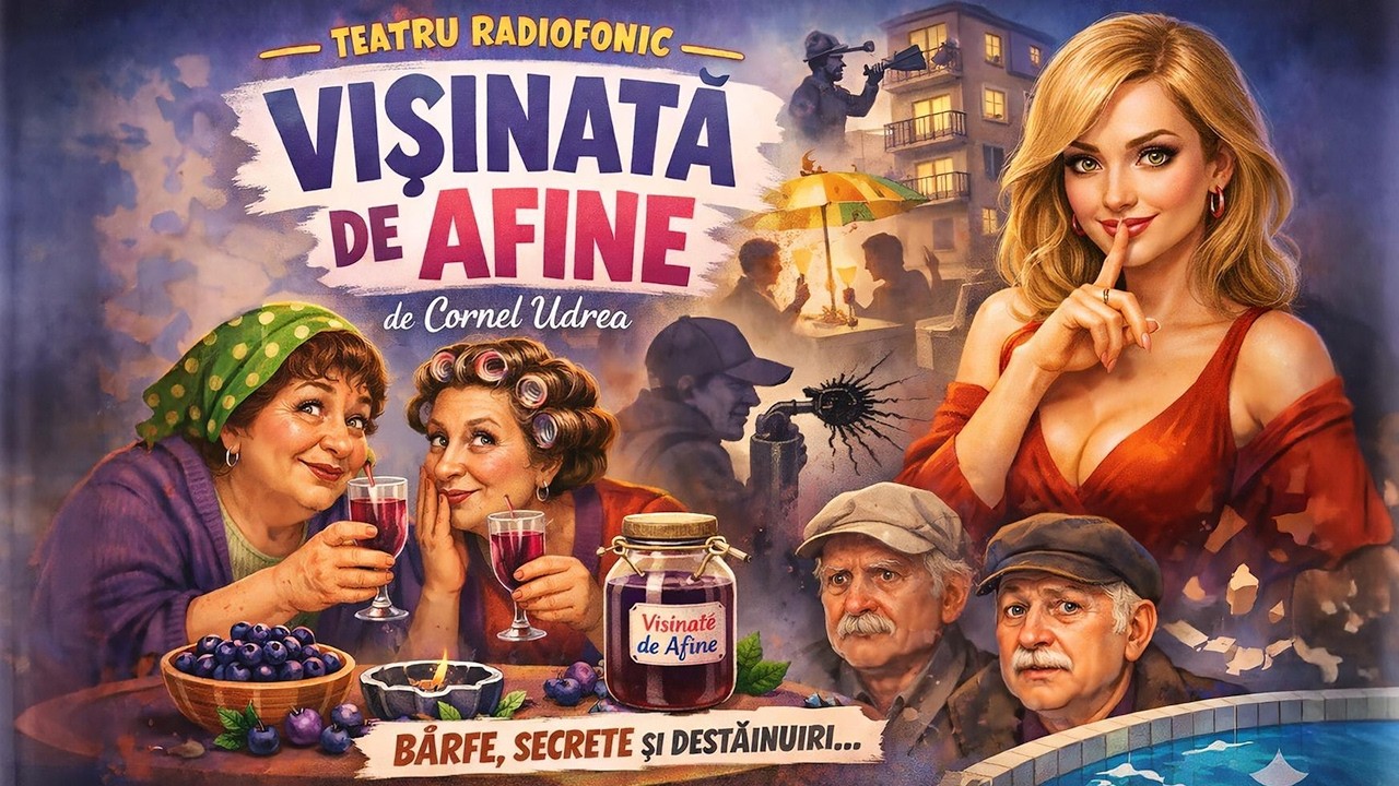 Bârfe la bloc și umor absolut: „Vișinată de afine” de Cornel Udrea (comedie) | Teatru pe Vinil🎭