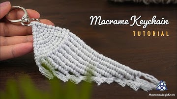 Macrame KEYCHAIN Tutorial | DIY Macrame WING | Macrame Feather Tutorial