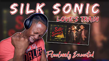 Bruno Mars, Anderson .Paak, Silk Sonic - Love's Train (Con Funk Shun Cover) | REACTION - FLAWLESS