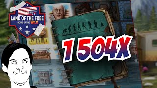 HUGE WIN ON LAND OF THE FREE SLOT🔥