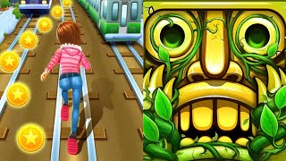 Subway Princess Runner VS Temple run 2 Gameplay IOS Android