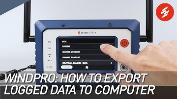 WindPro: How to Export Logged Data to Computer