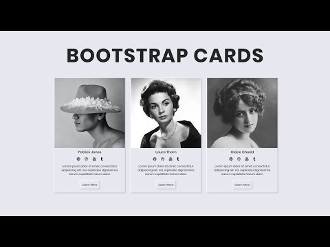Bootstrap Cards Design