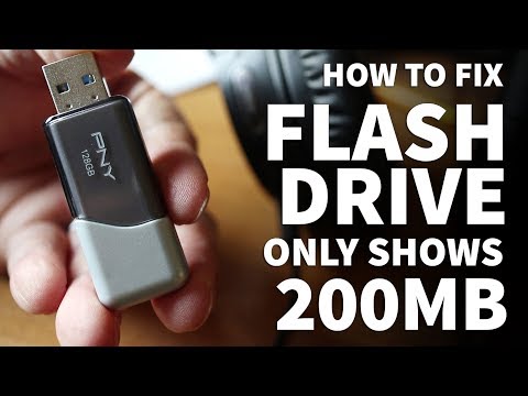 Flash Drive Only Shows 200MB Space Available – Fix 128GB USB Flash Drives Seen as 200MB