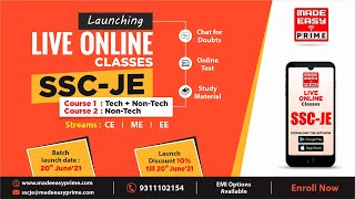 SSC-JE | LIVE Online Course | Paper-1 & Paper-2 | Introductory Video | Enroll Now | MADE EASY PRIME