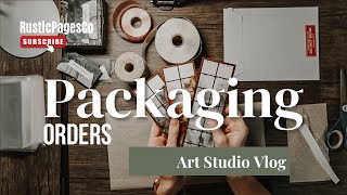 Pack Orders With Me | Art Studio Vlog | Etsy Seller Advice & Tips