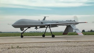 MQ-1 Predator Drones Takeoff & Land