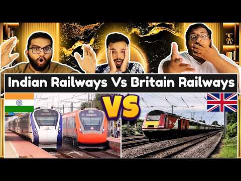 Whose Railways Are Better India Or Britain? 😲Railway Comparison | Pakistani Reaction 🔥