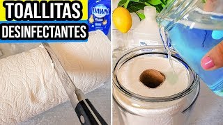 ► Como hacer TOALLITAS DESINFECTANTES caseras ◄ Toallitas HÚMEDAS || DIY || HaunterMake