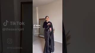 Black Silk Saree #sareestyle #silksarees #shorts