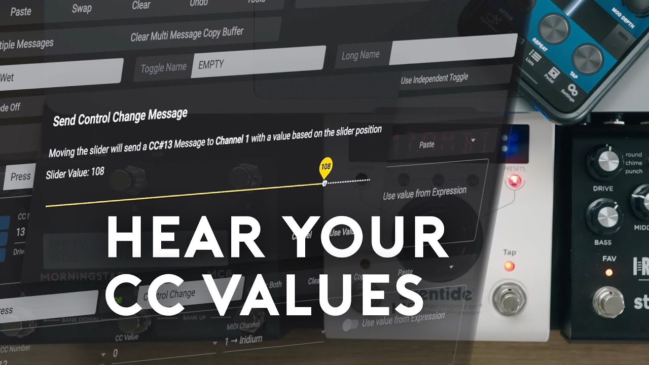 CC Value Faders - Audition CC values before saving a preset