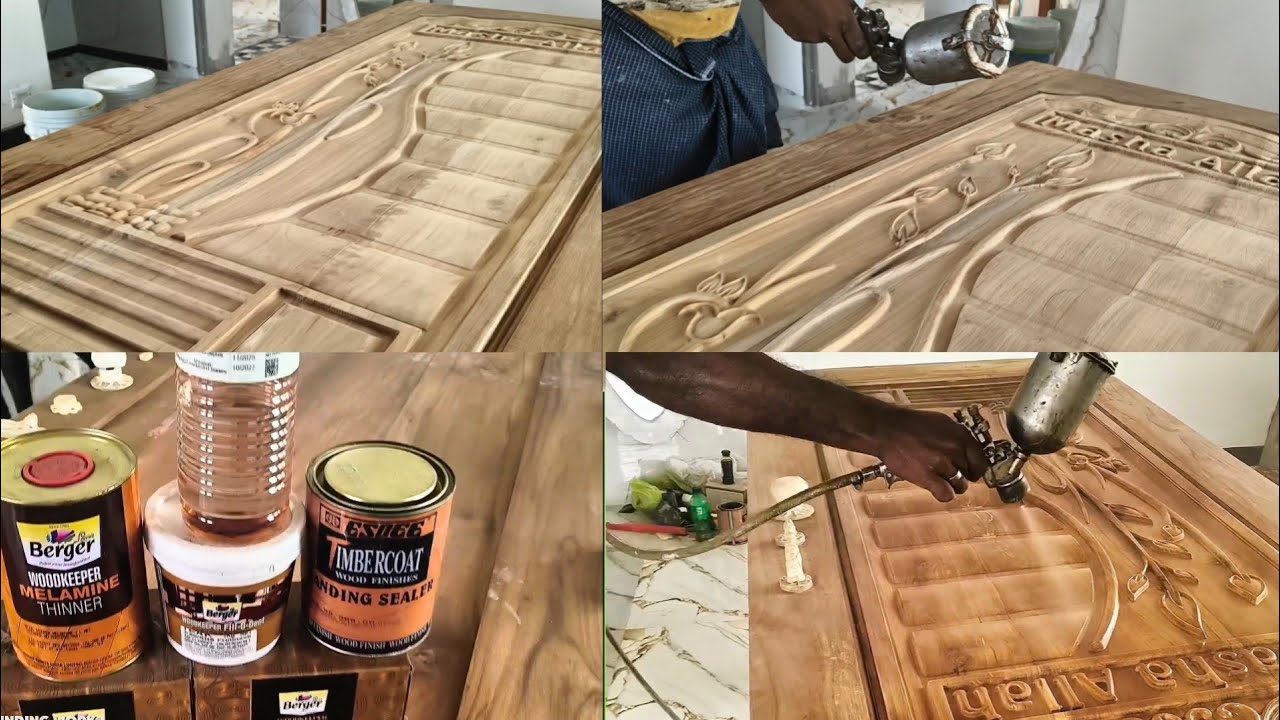 How to change the color of teak molding polish and white wood ? 