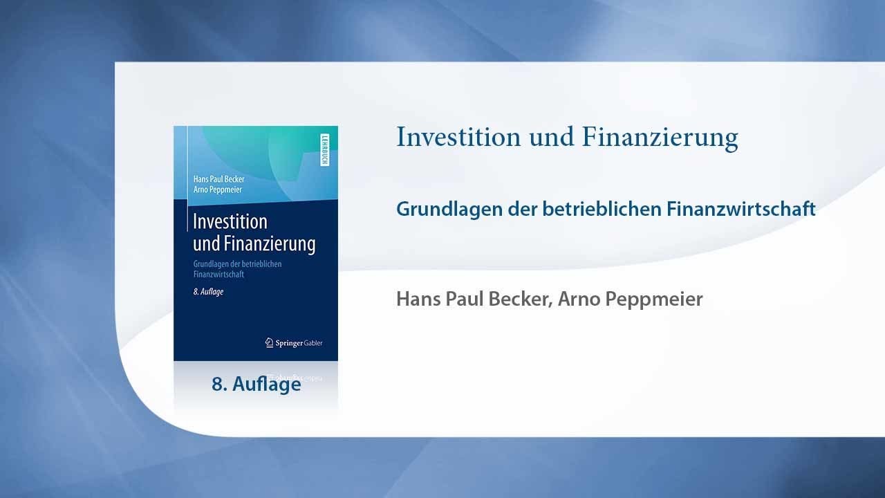 Investition und Finanzierung - YouTube