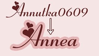 Новое название канала [Annea]