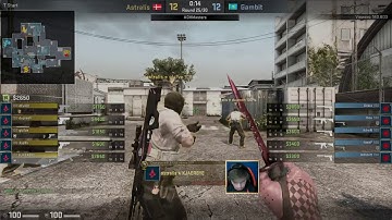 Gambit vs Astralis. Gambit outlast Astralis to deny the plant (Cache). DreamHack Masters Malmö 2017