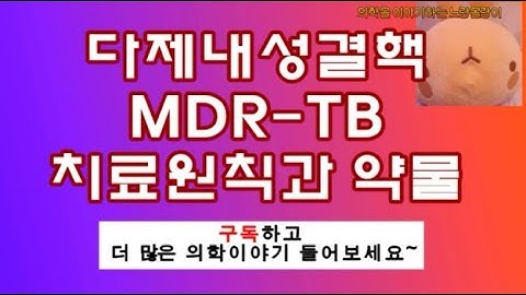 다제내성 결핵치료원칙 [MDR-TB, multidrug-resistant tuberculosis, multidrug-resistant tuberculosis]