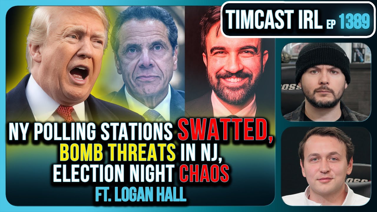 LIVE Election Coverage: Polling Stations SWATTED, Bomb Threats Called In | Timcast IRL