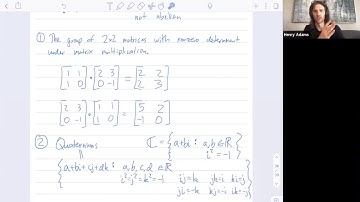 Abstract Algebra 19: Two examples of groups that are not abelian