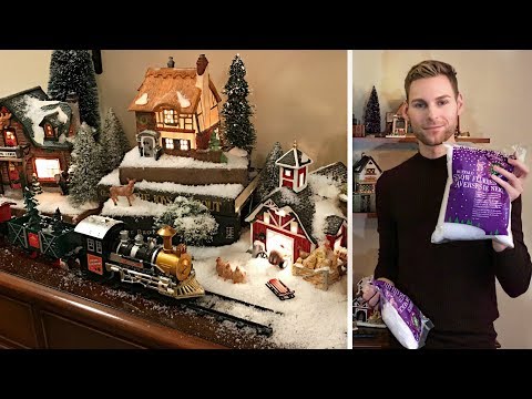 walmart christmas village train