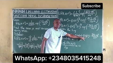 Maximum Likelihood Estimation | Gaussian Normal Distribution (Estimating the Mean μ and Variance σ)