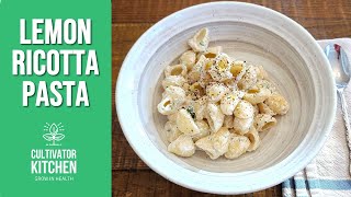 Lemon Ricotta Pasta 🍝🍋🌿 Make it Vegan!