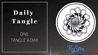 Daily Tangle -  MySpin  |How to draw...|