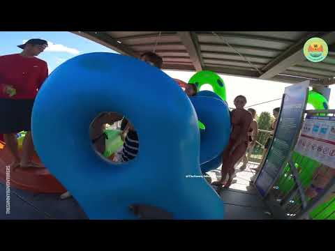 oops coming out on the WATER slide
