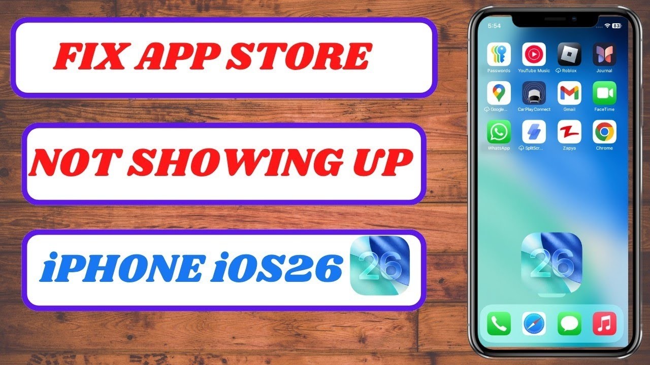 How to Fix App Store Not Showing Up on iPhone iOS 26 | Fix App Store ...