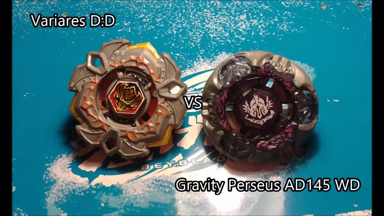 Beyblade Battle : Variares D D vs Gravity perseus AD145WD 