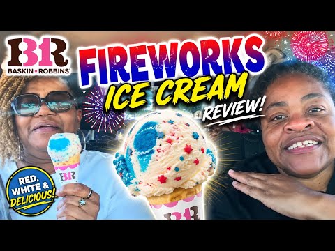 Baskin-Robbins Fireworks Ice Cream Review 🎆🍦 | Best Summer Flavor Yet?