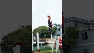 Traditional Chinese Lion Dance Over Water | People Are Awesome