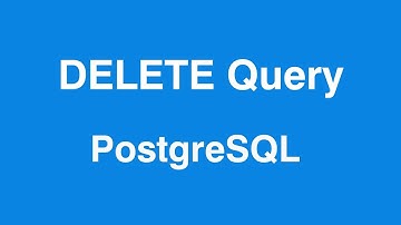 PostgreSQL DELETE Query in Table psql Shell