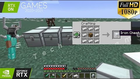 Making Iron Chest In Minecraft | Minecraft In 2030 | Tech Gamer.