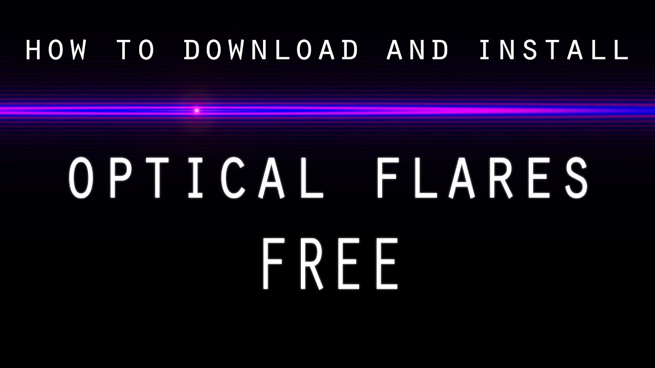 download optical flares after effect cc 2015