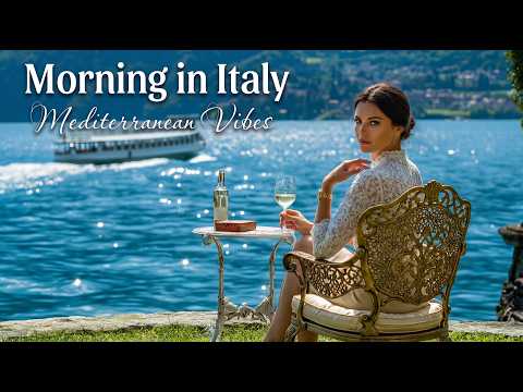 Morning Coffee & Italian Music ☕🌊 Scenic Coastal Italy & Relaxing Mediterranean Music 4K