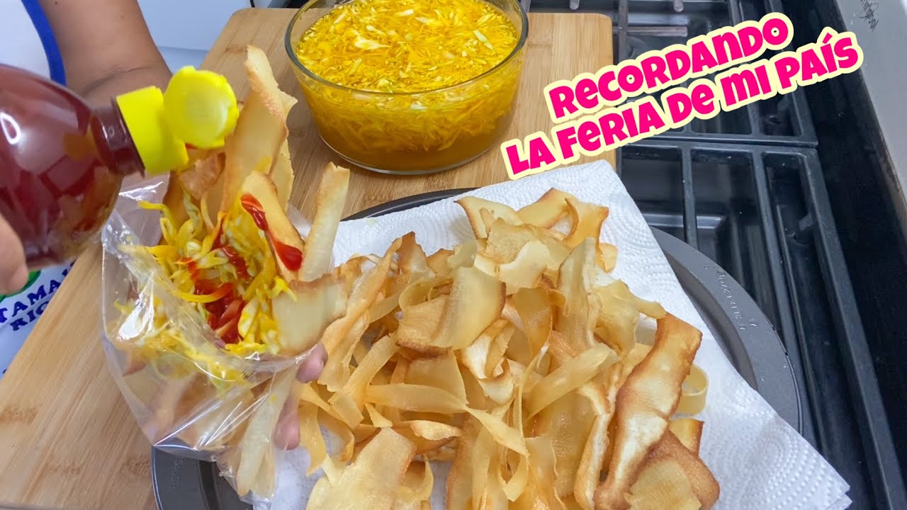 Preparando TOSTADAS DE YUCA así como las de la feria🎉🤹‍♀️🎡🎢 YouTube