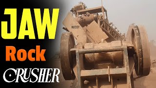 Satisfying stone crusher Machine Working Rock Crusher in Action stone Crushing JAW Crusher ASMR2024