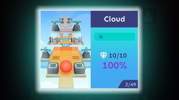 Cloud Walkthrough - All Gems - Sound Effects | Rolling Sky