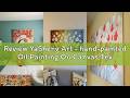 Review YaSheng Art - hand-painted Oil Painting On Canvas Texture Palette Knife Red Flowers Paintings