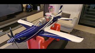 FMS PC-21 Crashed, crushed into pieces, rebuilt and re-maiden.