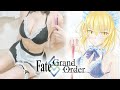 Drawing Fate Grand Order Swimsuit Maid Alter ( Fate Grand Order 水着メイド セイバー オルタ 描いてみた お絵描き メイキング )