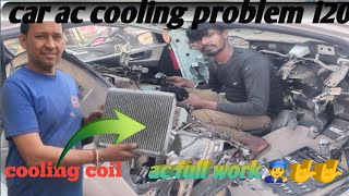 car AC cooling problem Hyundai i20 cas refill in car #car  #ac #cooling