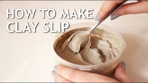 CERAMICS AT HOME l How to make clay SLIP