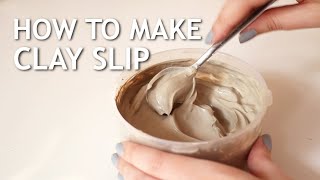 CERAMICS AT HOME l How to make clay SLIP