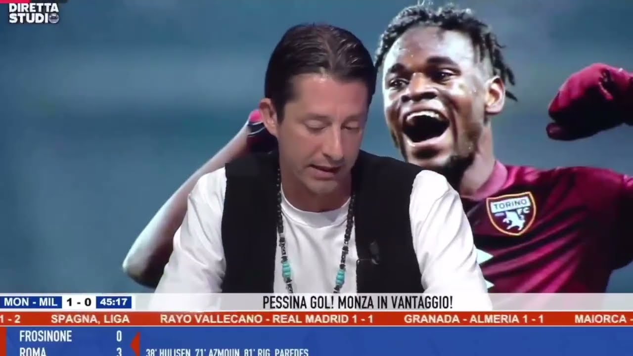 MONZA MILAN 4-2 TELECRONACA TIZIANO CRUDELI E MATTEO MOSCONI