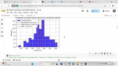 Use Python to calculate confidence intervals of male heights