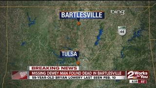 Missing Dewy MAn Found Dead In Bartlesville