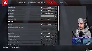 Diegosaurs Apex Legends Settings